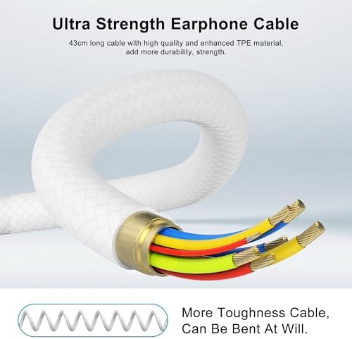 Unleash Immersive Sound with AMVR Noise-Isolating Earbuds for Meta Quest 2 – Custom-Fit In-Ear Headphones with 3 D 360-Degree Audio and Secure Silicone Holders (White) – Enhance Your VR Gaming Experience with Superior Compatibility and Comfort