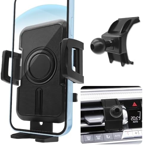 WAAPAK Premium Adjustable Car Phone Holder Mount for 2014-2023 BMW X5, X5 M, 2015-2023 X6, X6 M, and 2019-2022 X7 – Secure Smartphone Navigation Bracket for Thick Cases, Enhanced Stability & Luxurious Interior Fit