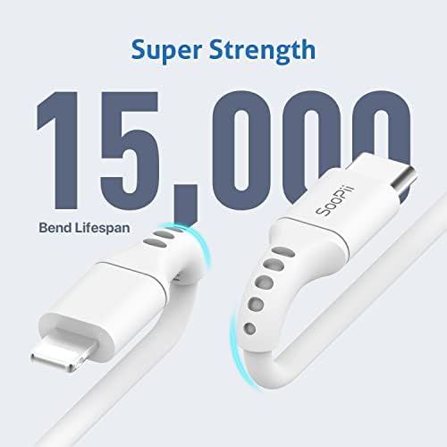 Soo Pii 20 W PD Fast USB C Charger – Compact, Foldable Power Adapter for i Phone 13, 12 Series, Tablets & More – Lightning-Fast Charging with Enhanced Versatility & Travel-Friendly Design