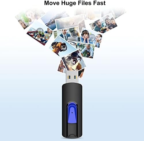 512 GB High-Speed USB Flash Drive by JUANWE – Retractable, Dustproof & Portable Memory Stick for Effortless File Storage and Transfer – Ideal for Photos, Videos, and More – Enhanced Compatibility with USB 3.0 Devices