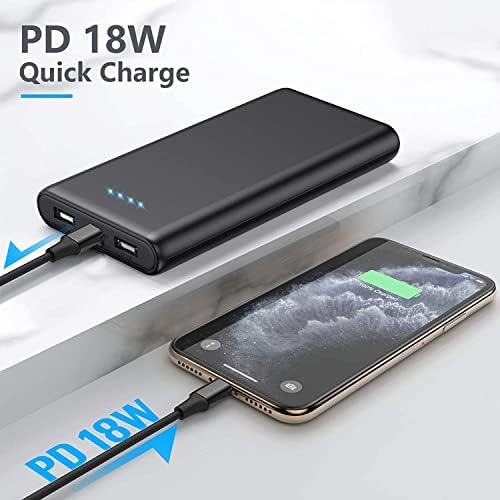 High-Capacity 25,800 m Ah Portable Charger Power Bank – Fast USB C Charging with Intelligent Smart IC, 3 USB Ports for Multi-Device Support – Ideal for i Phone 16/15/14, Galaxy, & Android – Reliable Power On-the-Go