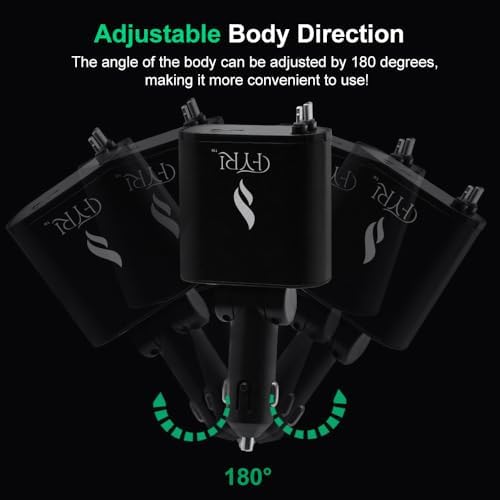 Ultimate 4-in-1 Retractable Car Charger – 66 W Fast Charging Solution with Dual 2.6 ft Cables & USB Port for Seamless Device Compatibility – Perfect for i Phone 16/15/14/13/12/11, Galaxy, Pixel, i Pads (2025) – Compact, Durable, Tangle-Free Design for On-the-Go Power