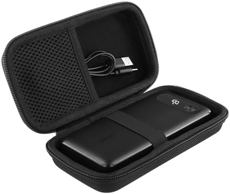 Khanka Premium Hard Travel Case for Anker 20,000 m Ah Power Bank – Ultimate Protection & Stylish Convenience for Portable Charger Accessories – Shockproof Design with Secure Zippered Closure – Perfect for Travel, Commuting & Everyday Use