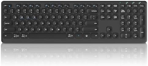 Elevate Your Typing Experience with the K9300 Wireless Bluetooth Keyboard – Multi-Device Switching, Silent Scissor-Switch Keys, Ergonomic Design for Ultimate Comfort and Compatibility with Mac, Windows, Laptops, and i Pads – Sleek Black Finish for Modern Workspaces