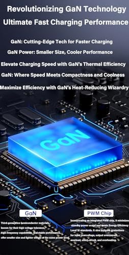 Ultra-Fast 65 W USB C Charger with Three Ports – Compact Ga N Wall Charger for i Phone 16 Pro Max, Mac Book, Galaxy S24, and More – Portable Foldable Design with USB-C Cable for Home, Office & Travel Needs