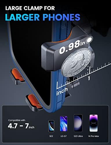 e Samcore Premium Gravity Suction Cup Windshield Phone Mount for i Phone 14 – Versatile Car Dashboard Holder with 360-Degree Rotation for Enhanced Navigation and Hands-Free Safety