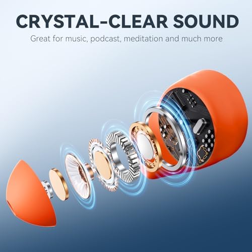 Elevate Your Sleep Quality with Sleepals Micro Sleep Earbuds – Perfectly Designed for Side Sleepers, Ultra-Lightweight and Noise-Reducing Headphones in Vibrant Orange | Ideal Travel Companion for Ultimate Relaxation – Enjoy 4 Hours Playtime, 28 Hours with Charging Case, Effortless Device Compatibility for Seamless Listening Experience