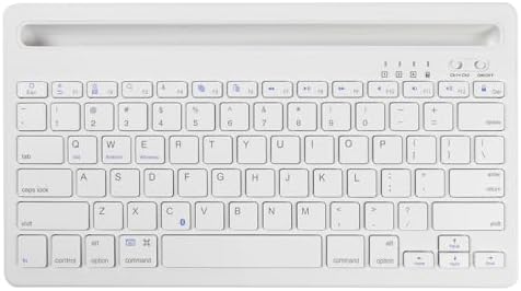 Elevate Your Typing Experience with the CHUYI Wireless Bluetooth Keyboard – Slim, Portable, and Multi-Device Compatible for i Pad, Tablet, and PC – Rechargeable with Quiet Keys and Integrated Stand Slot for Effortless Productivity