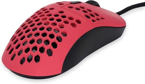Gwolves Hati HTS Ultralight Honeycomb Wired Gaming Mouse – 48 g Precision with 16,000 DPI Sensor, Low Latency, Anti-Interference, 6 Customizable Buttons, On-Board Memory for PC/Mac/Laptop – Stardust Golden Small Edition for Maximum Speed and Comfort