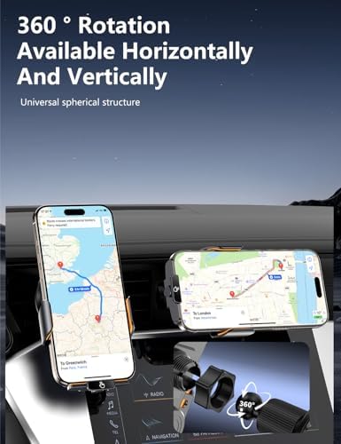 Wireless Car Charger & Phone Mount – 15W Auto-Clamping Air Vent Holder for iPhone 16/15/14, Samsung Galaxy S24/S23/S22, etc，66W High Power with Magnetic Suction Adapter(2025 Model, Black) – Enhanced Compatibility and Speed