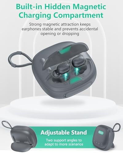ONES Mus Play 2-in-1 Wireless Speaker and Earbuds: Premium Hi-Res Sound Experience with 24-Hour Speaker & 60-Hour Earbud Battery Life, Versatile Bluetooth/AUX/MP3 Connectivity, Dual Game & Music Modes for Enhanced Audio Engagement, Compact Design for Ultimate Portability