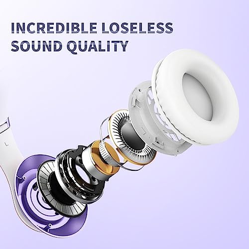 Revolutionize Your Audio Experience with Uliptz Bluetooth 5.3 Over-Ear Headphones – 65-Hour Playtime and Customizable Hi-Fi Sound for Every Mood – Ultra-Lightweight, Travel-Ready Design for Office, Home, and On-the-Go Listening – Immerse in Superior Comfort and Crystal-Clear Calls