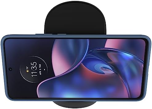 Motorola Turbo Power 15 W Qi Wireless Charging Stand with 33 W Fast Charger & USB-C Cable for Moto G Power 2024/2025, Edge Series, & Razr Models – Ultimate Charging Kit for Enhanced Performance and Compatibility