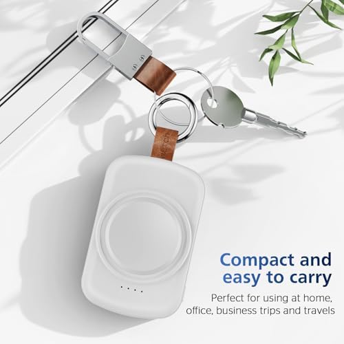 Sleek 1800 m Ah Magnetic Wireless Charger for Samsung Galaxy Watch Series – Ultimate On-the-Go Power Solution for Galaxy Watch 7/Ultra/6/6 Classic/5/5 Pro/4/3/Active 2/1 – Fast, Compact, and Stylish Charging Accessory for Your Smartwatch Lifestyle
