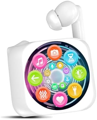 Cutting-Edge Bluetooth 5.4 Wireless Earbuds with Advanced Noise Cancellation & Intuitive Touch Control – IP5 Waterproof for All-Weather Performance, Immersive Deep Bass Sound, and Customizable 6 EQ Settings – Perfect for Active Lifestyles and Daily Use (Sleek Black)