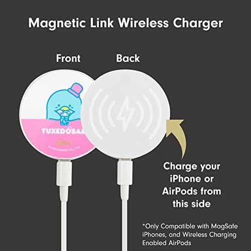 Sonix x Sanrio Hello Kitty & Care Bears Magnetic Mag Safe Charger for i Phone 12-16 Series | 6.5 ft USB-C Fast Wireless Charging Cable | Stylish, Playful, and Efficient Power Solution for Your Device