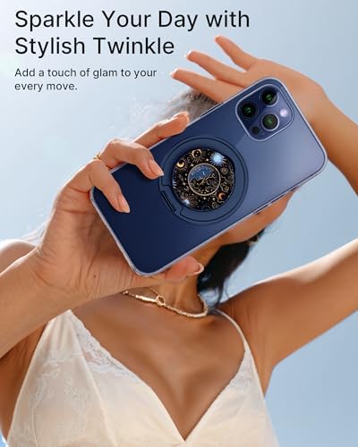 typecase Folding Phone Stand: Foldable Smartphone Holder for Desk – Ultra Thin Adjustable Kickstand – Magnetic Phone Grip Home Desk Accessories Compatible with Phone Tablets – Enhanced Compatibility and Speed