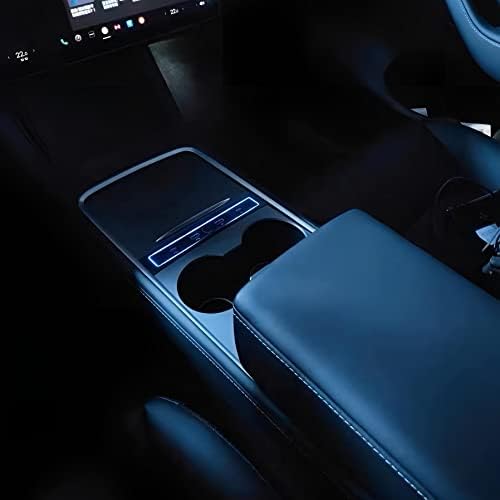 Transform Your Tesla Model 3/Y with the Ultimate USB Hub – Multi-Port Charger with Tricolor LED for 2021-2023 Models – Fast Charging Solution for All Your Devices – Stylish Interior Accessory for Seamless Connectivity