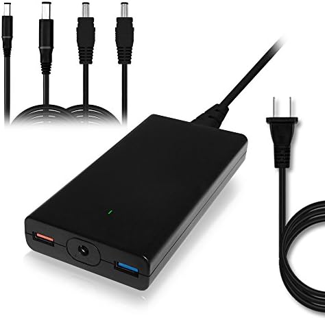 Slim 120 W Bat Power A90 D Replacement Charger for Dell Laptops – Fast USB QC Charger for Inspiron, Latitude, XPS, Mini, Precision, Studio, Vostro – Portable Power Supply with Enhanced Compatibility and Safety Features