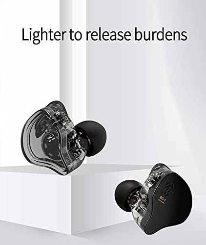 KZ ZSN PRO X Dual Driver Earbuds – Hi-Fi Stereo Headphones with Balanced Armature & Dynamic Driver, Ergonomic Comfort for Optimal Listening, Detachable Cable & Built-In Microphone, Perfect for Audiophiles & Everyday Use – Golden Finish
