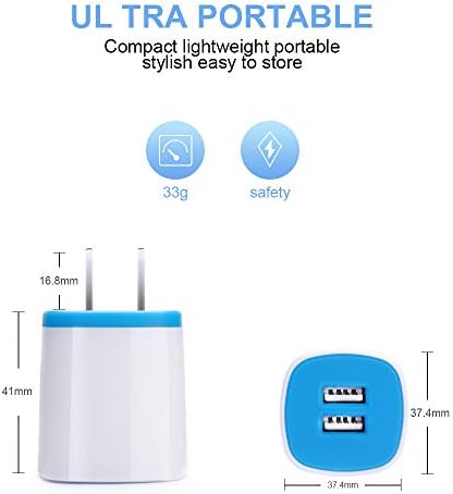 Ultra-Fast Type C Charger with USB Wall Plug – High-Speed Charging Block and Durable Nylon Braided Cable for Google Pixel 8, Samsung Galaxy S23 & More – Compact Design with Enhanced Compatibility for Home, Office, and Travel