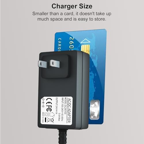 Ultra-Fast 24 V Hypervolt Charger for Hyperice Massage Guns – Lightweight AC/DC Power Adapter for HPI5300000100 & 42000 038-00 Models, Durable Design to Optimize Recovery & Relaxation Sessions