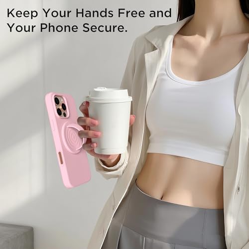 Revolutionary Magnetic Phone Ring Grip Holder – Ergonomic Silicone Finger Loop for i Phone Pro Max/Plus, 12/13/14/15/16 Series – Compatible with Mag Safe – Oat Color Enhances Aesthetics and Comfort – 360-Degree Rotation for Effortless Use – Secure Your Device with Style and Stability – Essential Smartphone Accessory for Unmatched Usability and Convenience