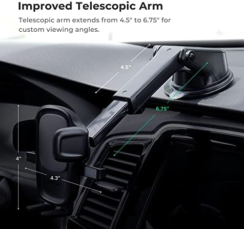 i Ottie Easy One Touch Signature CD Slot Car Phone Holder – Universal Smartphone Mount for i Phone, Google, Samsung, and More – Enhanced Stability, 360-Degree Viewing Angles, Quick One-Touch Access for Safe Driving