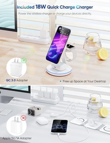 Ultimate 3-in-1 Mag-Safe Charging Station for Apple Devices – Rapid Wireless Charger for i Phone 16/15/14/13/12, Apple Watch Series 10-2 SE & Air Pods Pro/4/3/2 – Modern Design for Enhanced Charging Efficiency Transform your charging routine with our advanced 3-in-1 Mag-Safe Charging Station, expertly designed to provide rapid power for your i Phone, Apple Watch, and Air Pods. Featuring high-speed wireless technology, this sleek charging hub eliminates clutter while enhancing your workspace’s aesthetics. Benefit from innovative magnetic alignment that guarantees secure device placement and stability during charging sessions. Constructed from premium, durable materials, this versatile charger not only optimizes performance but also seamlessly complements your home or office decor. Ideal for busy professionals, tech enthusiasts, and anyone looking for a streamlined charging solution, this multifunctional station combines efficiency, style, and convenience in one powerful package. Say farewell to tangled cables and elevate your charging setup to new heights with this all-inclusive charging solution that meets the demands of modern lifestyles.