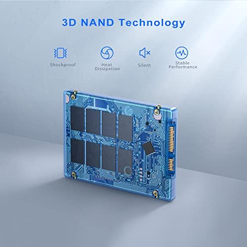 Upgrade Your PC or Laptop with Vansuny 128 GB SATA III SSD – High-Speed 2.5” Internal Solid State Drive with 450 MB/s Read Speed, Advanced 3 D NAND Flash for Enhanced Performance and Reliability