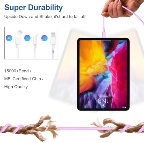 Maximize Your Charging Efficiency with the 20 W USB-C Power Adapter and 10 ft Type C Cable – The Ultimate Fast Charging Solution for i Phone 16, 15 Pro Max, and i Pad Featuring Advanced Safety Mechanisms for Secure On-the-Go Power Management and Unrivaled Compatibility