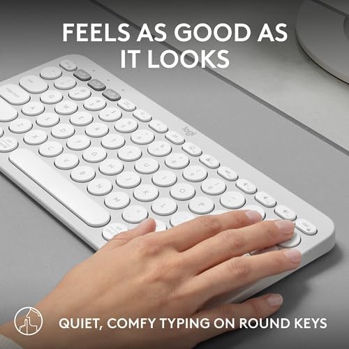 Logitech Pebble Keys 2 K380 s: Versatile Multi-Device Bluetooth Wireless Keyboard with Customizable Shortcuts, Slim & Portable Design for Ultimate Productivity Across Windows, mac OS, i Pad OS, Android, and Chrome OS – Tonal Graphite Finish for Style and Comfort