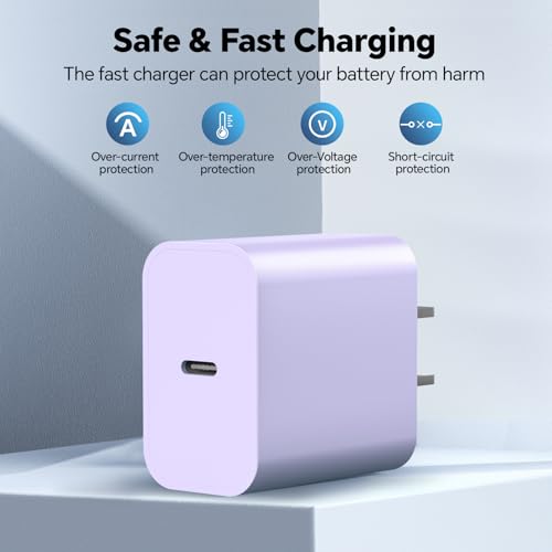Ultimate 10 Ft USB C Fast Charging Cable Trio for i Phone 16 & 15 Series – 60 W Power Delivery, Sleek Purple, Pink & Black, Enhanced Compatibility for i Pad Pro, Mac Book Air & Samsung Devices – Unmatched Speed & Durability for On-the-Go Charging