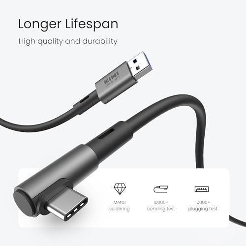 Unleash Your VR Potential with the KIWI Design 16 FT Link Cable for Oculus Quest 3 – High-Speed USB 3.0, 5 Gbps Data Transfer, Durable Build for Seamless Gameplay and Ultimate Freedom of Movement