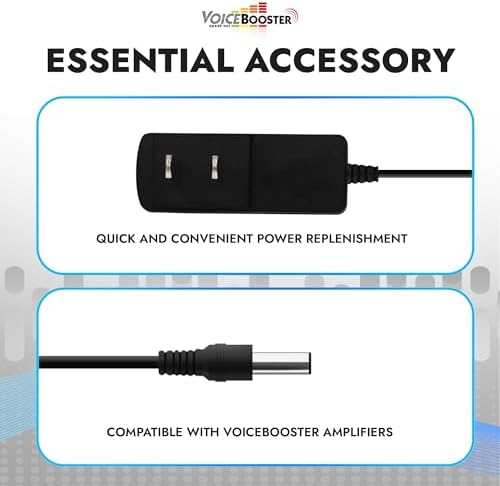 Voicebooster Speak Out Fast Charging Replacement Cable Pack – Reliable Power Source for Aker Voice Amplifiers – Portable, Durable, and Essential Charger for Enhanced Audio Performance