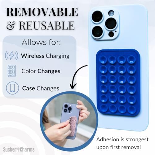 Lavender Fizz Silicone Phone Mount – Versatile Hands-Free Suction Holder for i Phone & Android – Ideal Tik Tok Filming & Video Call Accessory – Secure, Removable Grip for Effortless Mobile Use – Stylish & Functional Design for On-the-Go Convenience