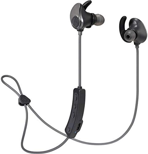 Audio-Technica ATH-SPORT90 BTBK Sonic Sport Wireless Earbuds – Premium Bluetooth In-Ear Headphones for Active Lifestyles with Enhanced Durability and Comfort