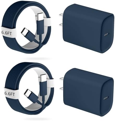 Unlock Rapid Charging Efficiency with the 20 W USB-C Power Adapter and 10 ft Cable – Ideal for i Phone 16, 15 Pro, and Galaxy S24 for Ultimate Portability and Convenience