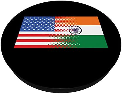Indian American Half Inda USA Flag PopSockets Grip and Stand for Phones and Tablets – Enhanced Compatibility and Speed