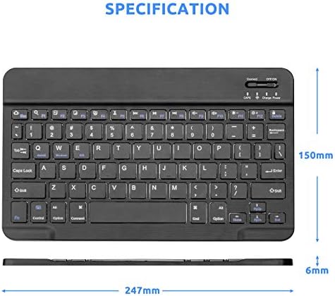 Elevate Your Typing Experience with the Amazon Fire HD 10 Bluetooth Wireless Keyboard – Ultra-Slim, Portable Design with Long-Lasting Rechargeable Battery for Enhanced Compatibility and Effortless Productivity on the Go