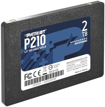 Transform Your Computing with Patriot Memory P210 128 GB SATA III SSD – Ultra-Fast 2.5 Inch Internal Drive for Gamers and Creative Professionals Seeking Unmatched Performance and Reliability