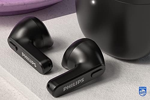 Philips T2206 True Wireless Earbuds – Compact Charging Case, IPX4 Water-Resistant Design, Enhanced Audio Mobility for Active Lifestyles, Rapid Pairing Technology, Secure Fit for Music Lovers and Fitness Enthusiasts