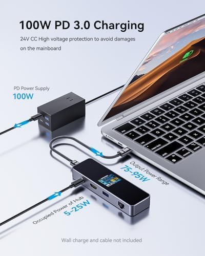 Transform Your Workflow with the DOCKCASE Explorer Edition 6-in-1 USB C Hub – Experience 4 K@60 Hz HDMI Output, Lightning-Fast Gigabit Ethernet, and Versatile USB-C & Dual USB-A Connections for Mac Book Air/Pro & XPS – Ultimate Power Delivery for Dynamic Professionals On the Move