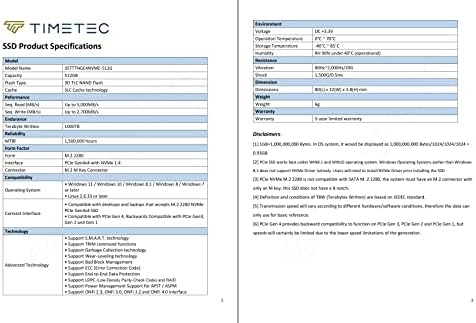 Timetec 512 GB NVMe PCIe Gen3 M.2 2280 SSD – Unmatched Speed and Reliability for Gamers and Creators – Experience Blazing Read Speeds of Up to 2,000 MB/s and Write Speeds of 1,600 MB/s – Perfect Upgrade for Enhanced Performance and Seamless Multitasking in PCs and Laptops – Elevate Your Data Storage with Advanced 3 D NAND Technology for Lasting Durability and Lightning-Fast Transfers – Compact M.2 2280 Form Factor Designed for Effortless Installation and Maximum Compatibility – Transform Your Workflow and Gaming Experience with a High-Performance Solid State Drive That Redefines Speed and Efficiency.