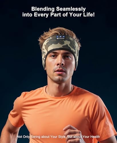 Ultimate Bluetooth 5.4 Sleep Headband Headphones – Designed for Side Sleepers, Unmatched Comfort for Active Lifestyles, Superior Sound Quality, Ergonomic Fit for Enhanced Relaxation, Ideal Tech Gift for Music and Podcast Enthusiasts