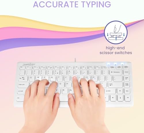 Maximize Your Workspace Efficiency with the Perixx PERIBOARD-407 B US Wired USB Mini Keyboard – Compact Design with 11 Hotkeys for Instant Access – Sleek Glossy Black Finish for Modern Aesthetic – Perfect for Home, Office, and Travel Use – US English Layout for Seamless Typing Experience – Durable Performance Without Batteries