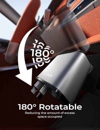 LISEN 69 W Retractable Car Charger for i Phone 16 – Fast USB-C Charging Adapter for Trucks and Cars, Tangle-Free Design, Essential Travel Accessory for Rapid Power Boost, Compatible with i Phone 16, 15, 14, 13, 12 Pro Max, Durable and Efficient