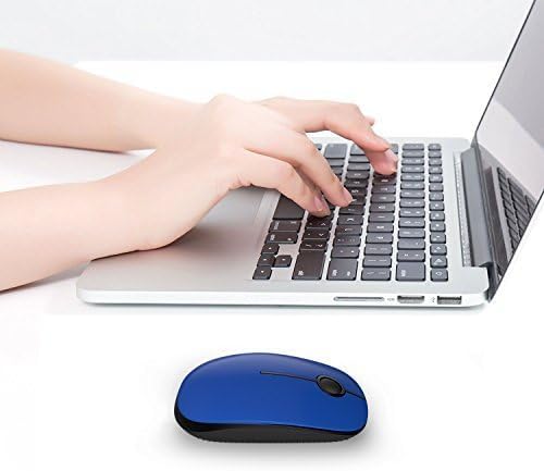 Sleek Vssoplor Wireless Mouse – Ultra-Slim Silent Optical Companion for Laptops & PCs | 2.4 GHz Nano Receiver, Perfect for Quiet Workspaces & Travel | Enhanced Compatibility for Windows, Mac & Linux