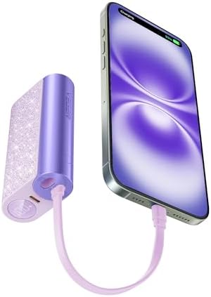 VEGER Stylish 10,000 m Ah Portable Charger with Detachable Cable – 20 W Fast Charging Power Bank for i Phone 15/14 & Android Devices – Chic Travel Essential in Eye-Catching Blue for On-the-Go Charging