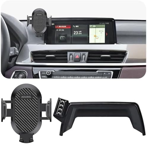 BMW X2 2022-2023 Car Phone Holder with Integrated Glasses Case – Secure Mount for 10.25-Inch Screens, Perfect for Thick Cases & Hands-Free Navigation, Compatible with 4.7 to 7-Inch Phones, Effortless Installation & Durable Design for Enhanced Driving Experience